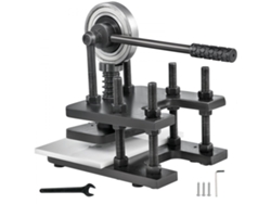 Máquina cortadora manual para cuero, plástico y caucho con estructura reforzada Tekmaquinas