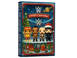 Campeón de la WWE 2025 llega en caja sorpresa de 24 días, adorno colgante de acrílico para árbol de Navidad.