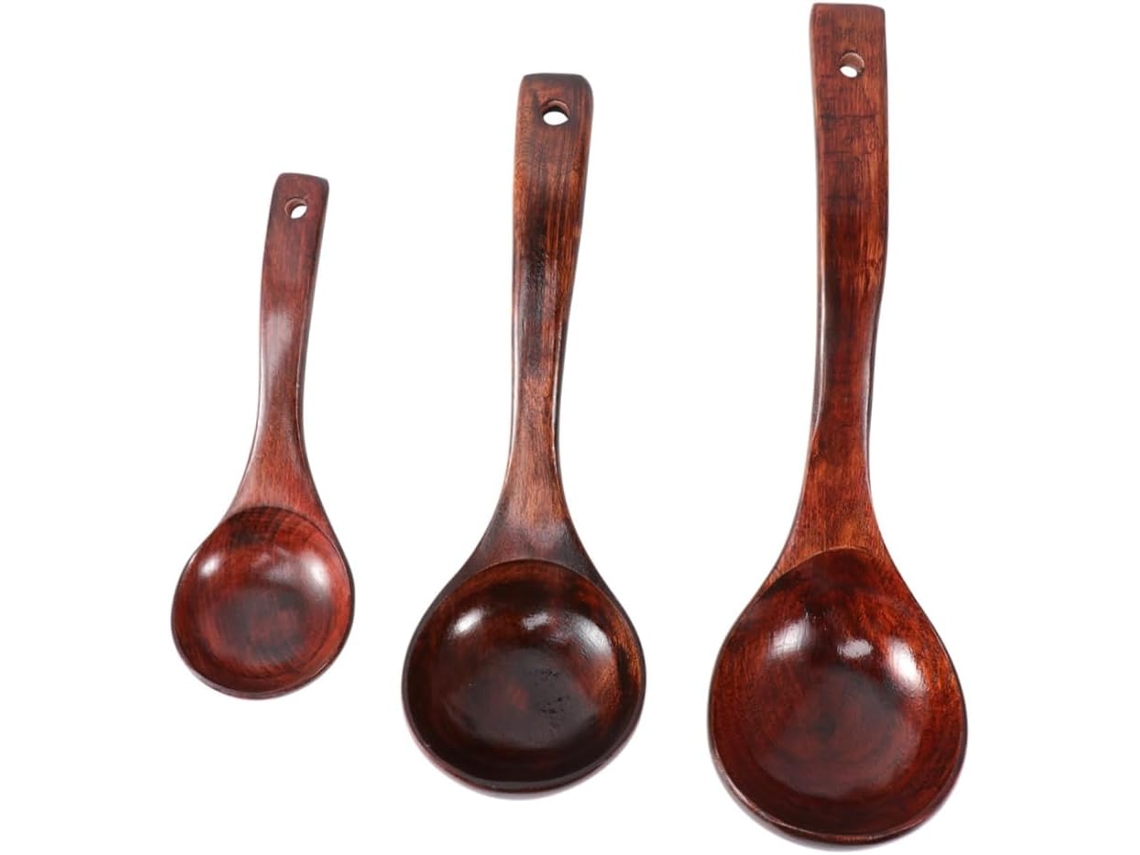Cuchara De Madera Para Sopa - Consejo. Estimado Comprador, Debido A Los Efectos De Iluminación, El Brillo D...