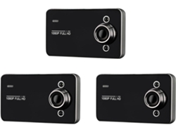 Cámara De Salpicadero Dvr Para Coche De 3 Piezas Y 2,2 Pulgadas Con Grabación Full Hd 1080p