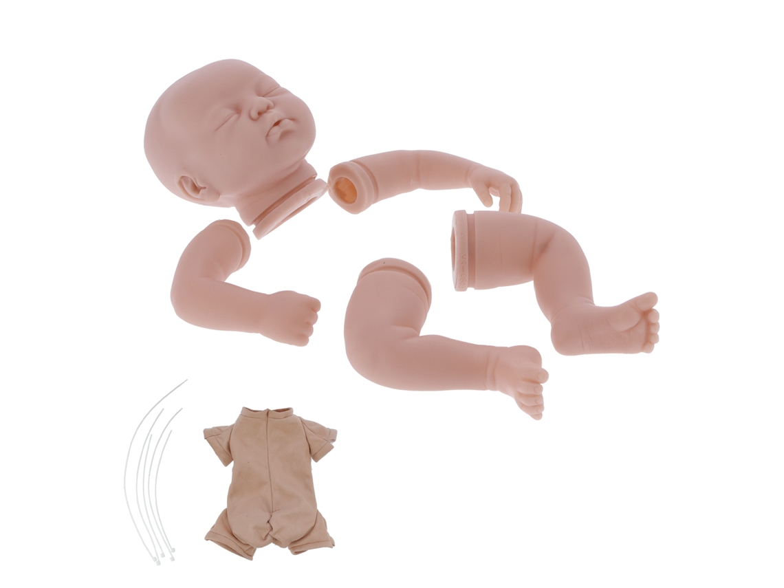 Kit Para Muñeca Reborn De 48 Cm (19 Pulgadas), Silicona Suave, Moldes Para Armar Y Piezas Sin Terminar.