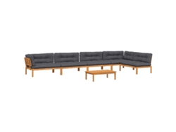 Maison Exclusive - Set De Sofás De Palets De Jardín Y Cojines 6 Pzas Madera Acacia