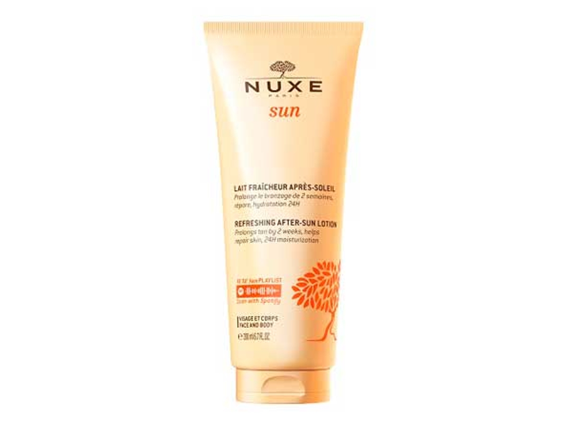 Crema Corporal NUXE Sun Loción Polvos Sol para Rosto y Cuerpo (200 ml)