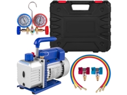 Bomba de vacío para aire acondicionado Succebuy de 4 cfm y 1/3 hp con 1 válvula de aire acondicionado y manómetro