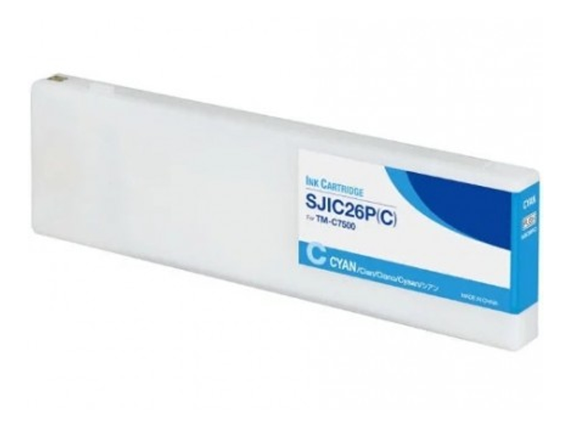 Cartucho de Tinta Compatible EPSON Sjic26P Ciano Tinta Pigmentada (C33S020619 - Sjic26Pc)