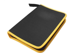 Kit De Herramientas De Nailon Amarillo Y Negro Con Cremallera Y Organizador De Con Múltiples Bucles