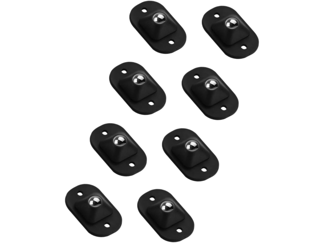 Ruedas Ruedas 8 Piezas Polea Bola Autoadhesivas Negras