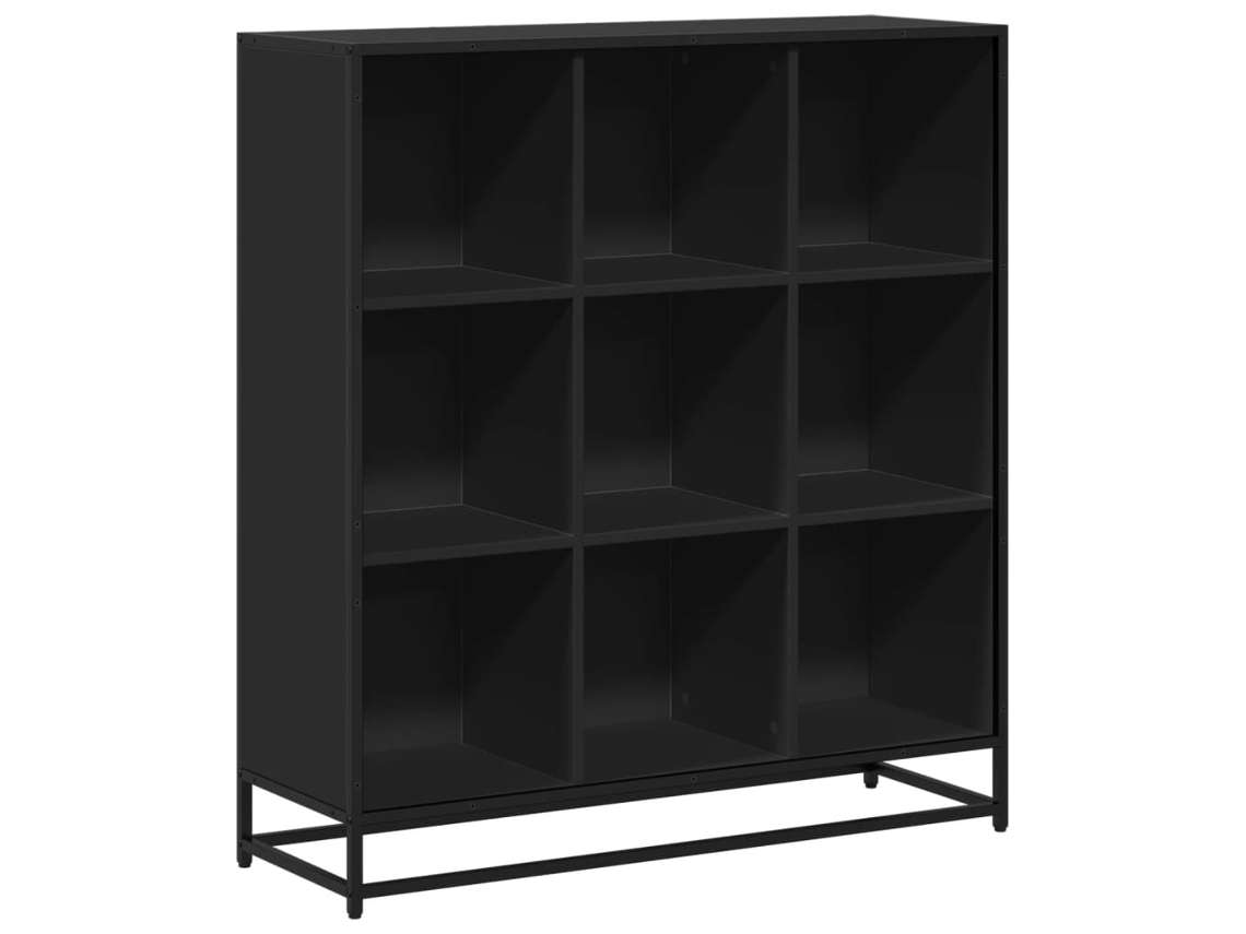 Estantería de madera y metal negra MAISON EXCLUSIVE 97,5x33x107,5 cm