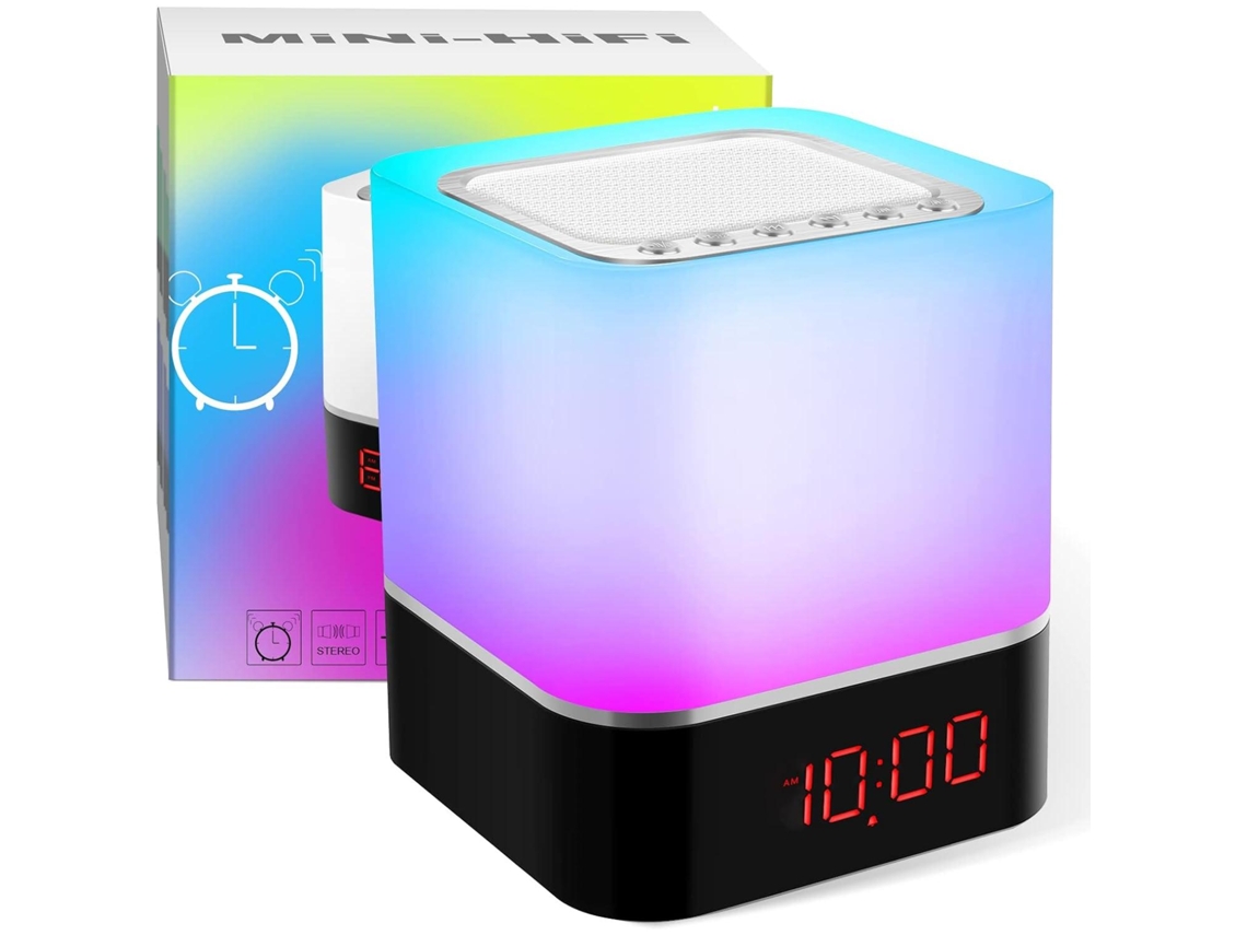 Altavoz Bluetooth Mdug 5 en 1 con luz nocturna ajustable táctilmente