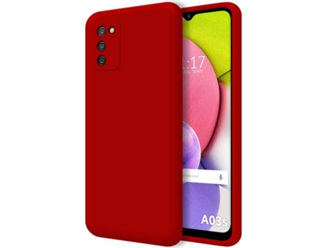 Carcasa Samsung Galaxy A03s TUMUNDOSMARTPHONE Silicona Líquida Rojo