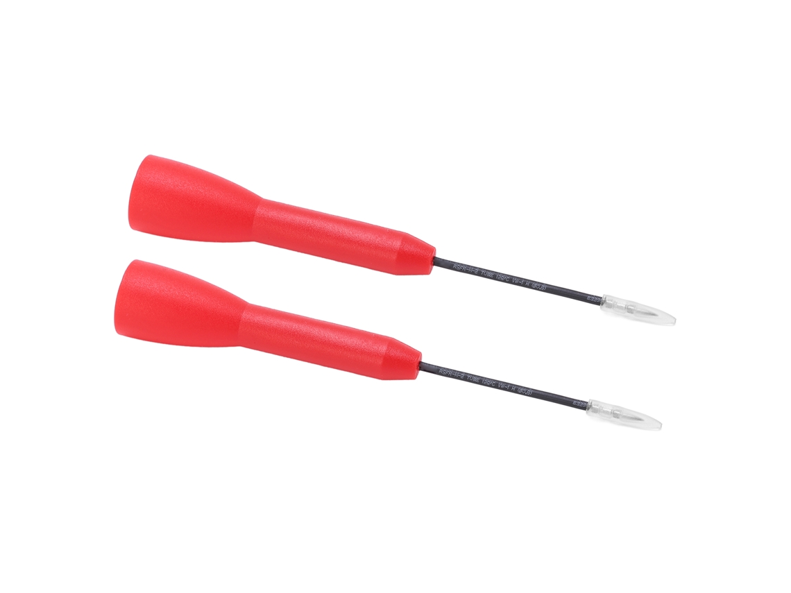 2 Unidades De Sondas De Prueba De Perforación Aisladas Cat Ii De 1 Mm Y 600 V/10 A Para Multímetro, Pa Y Material De Latón.