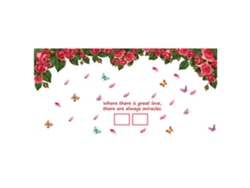 2026 Store-calcomanía De Pared De Viña De Rosas Romántica Decorativa Vinilo Removable Para Sala Dormitorio Tv Sofá Fondo Pared