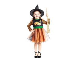 Disfraz de Brujita Calabaza con sombrero para bebé y niña
