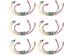 6 Controladores De Velocidad Bidireccionales Con Escobillas, Esc De 5 A, 2s-3s Lipo Para Tanque De Repuestos