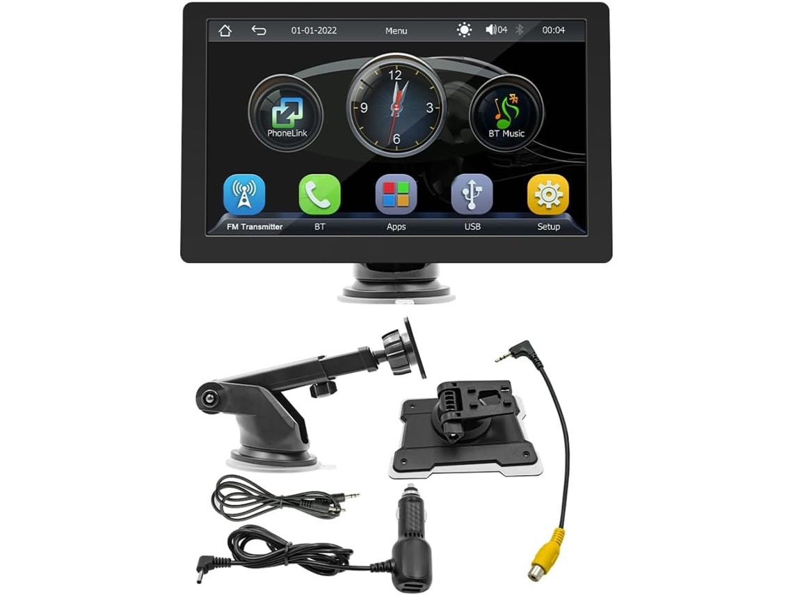 Autorradio Con Pantalla Táctil Ips De 9 Pulgadas, Portátil, Bluetooth, Mp5, Navegación Multimedia.