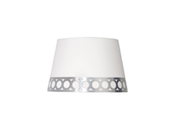 Pantalla Lámpara Dalia E14 Blanca/plata (ø15x12x13cm)