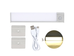 Lámpara para armarios con sensor de movimiento USB y luz natural.