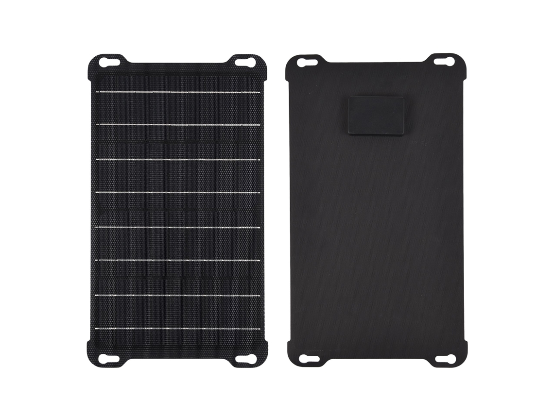 Panel Solar Portátil De 15 W Con 2 Puertos Usb, Ipx6, Silicio Monocristalino Etfe.