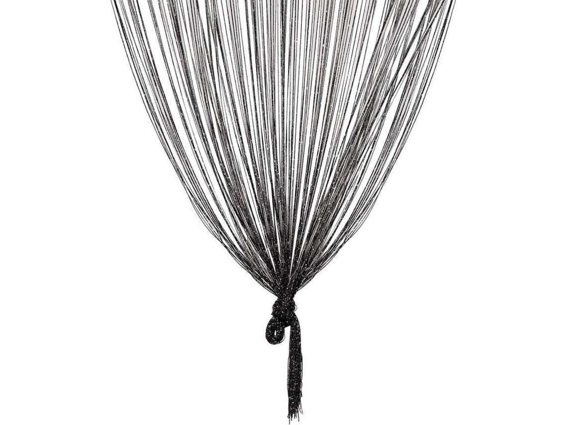 2026altiro-cortina De Hilo Negra De 100x200cm, Panel De Pared, Ventana, Puerta, Mosquitera Con Borlas, Separador De Ambientes.