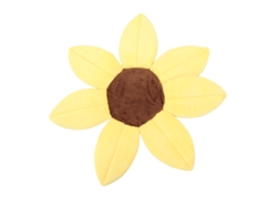 Alfombrilla De Baño Para Bebé Con Diseño De Girasoles Y Soporte Para La Cabeza, De Felpa Suave Y Corta, Para Bebés De 0 A 3 Años.