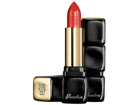Labial GUERLAIN Kiss Kiss Le Rouge Crema Galbant Lipstick Barra De Labios 345 Orange Fizz