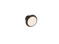 Pomo Para Muebles De Zamac Y Porcelana Diámetro 35 Mm Aluminio Marrón Lote De 6mm