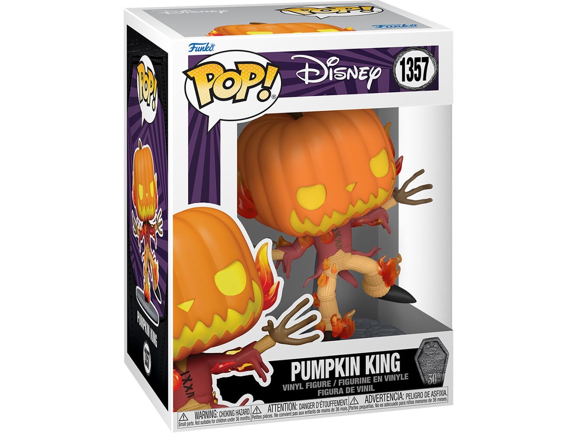 Figura Pop Disney Pesadilla antes de Navidad 30 Aniversario El Rey Calabaza B.active