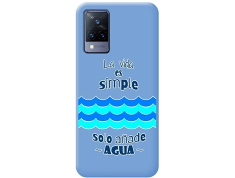 Carcasa Vivo V21 5G TUMUNDOSMARTPHONE Agua Azul