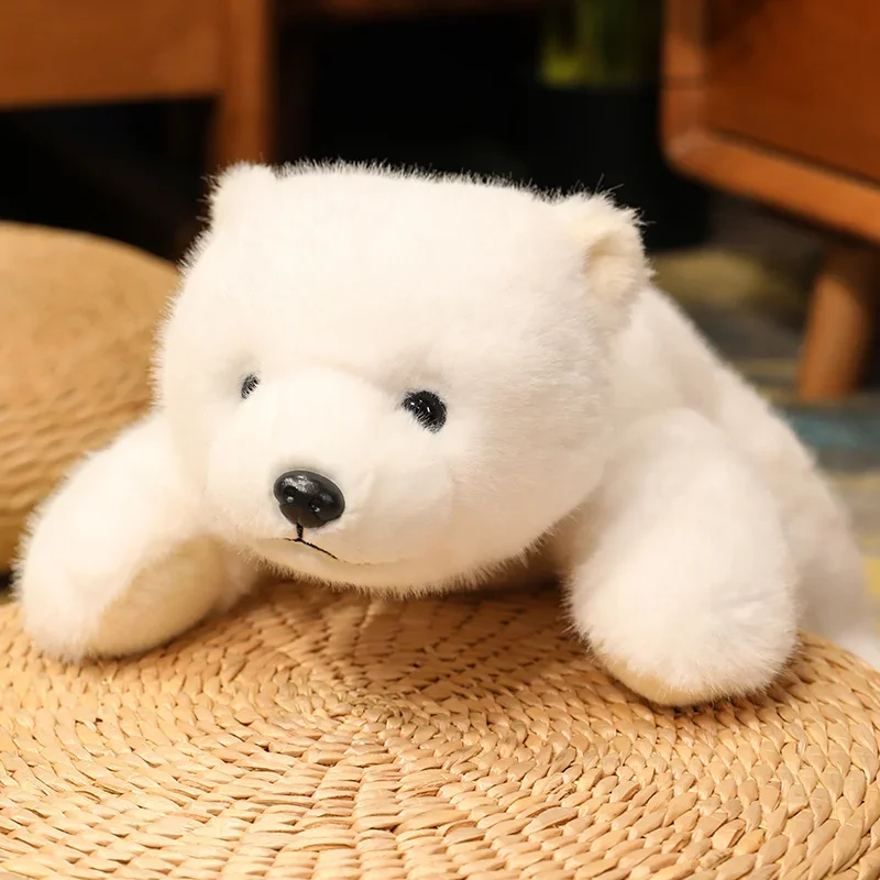 (urso Polar, Aproximadamente 65 Cm) Almofada/brinquedo De Pelúcia Fofo, Confortável E Macio.