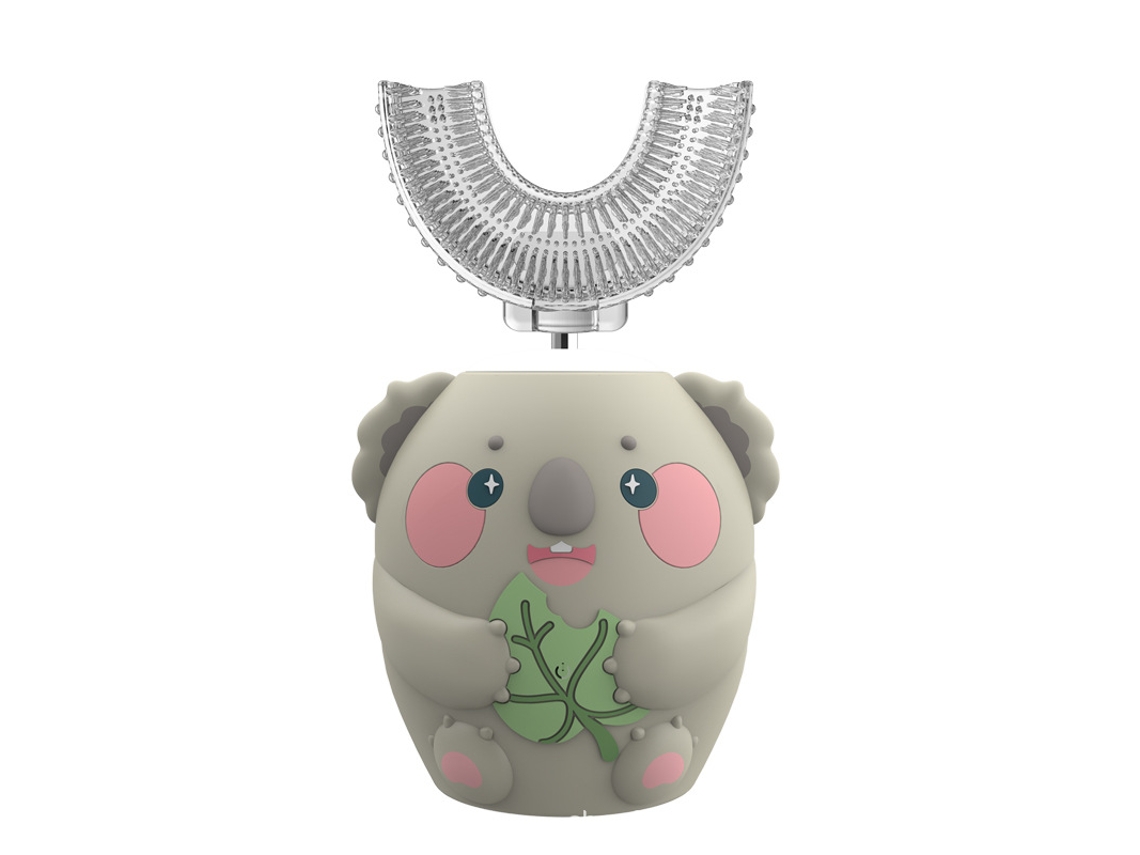 Cepillo De Dientes Eléctrico Para Niños, En Forma De U, 6 Velocidades Ajustables, Para Niños De 2 A 6 Años. Gris Czhhmart