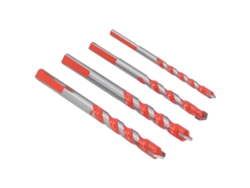 Juego De 4 Brocas De Acero Multifuncionales De 6 Mm, 8 Mm, 10 Mm Y 12 Mm Para Taladrar Agujeros.
