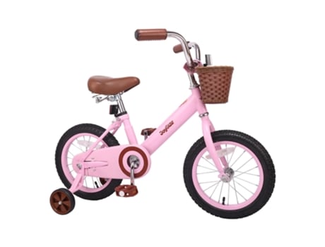 Puntada bicicleta bosque princesa bicicletas, bicicleta de descanso para niños, niñas[Luna Blanca / 12 Pulgadas]