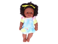 Yncm-muñeca Negra Bonita 12 Pulgadas Muñeca Africana Simulada Juguete De Rol Para Niños Regalo De Cumpleaños Q12-080c