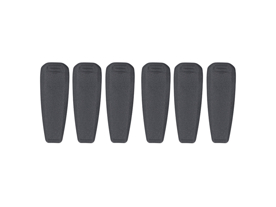 6 Clips Para Cinturón Para Radios Portátiles Icom Ic-f3001, Ic-4003 E Ic-v80 (abs)
