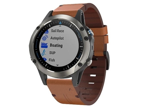 Correa Smartwatch Para Garmin Quatix 5 Zafiro 22Mm Marrón VENISYMLIS