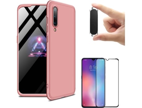 Carcasa, Protector y Soporte Xiaomi MI 9 Slim armor 360º Rosa
