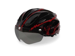 Casco de ciclismo con gafas magnéticas desmontables, visera ajustable, unisex TAISHENGDA