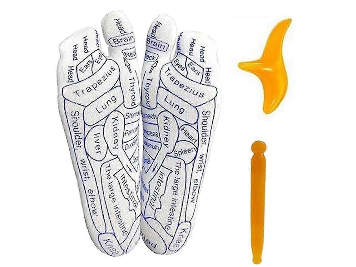 Meias De Reflexologia Para Massagem Nos Pés Com Pontos De Pressão