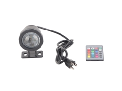Rebe-lámpara De Proyección Rgb 10w Con Control Remoto Para Piscina, Fuente Y Termas Color Negra