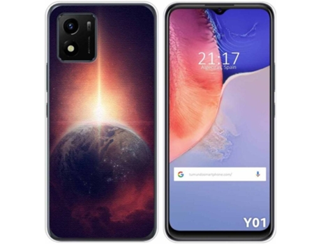 Carcasa Vivo Y01 TUMUNDOSMARTPHONE Dibujos Tierra Multicolor