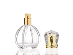 Botella De Perfume Vacía De Vidrio Rellenable Con Atomizador Para Viajes 50ml