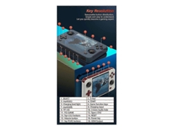 Consola De Videojuegos Retro R40s (16 Gb 64 Gb, Wifi Bluetooth, Compatible Con Linux, Para Psp, Ps1, N64, Simulador Dc Arcade, Color Azul)
