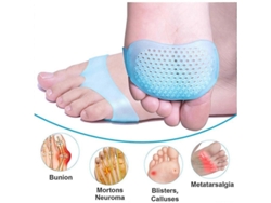 Almohadillas metatarsianas de acción rápida para mujer, de gel de silicona con calor, para el alivio del dolor en casos de metatarsalgia, neuroma y fatiga del pie, 5 pares.