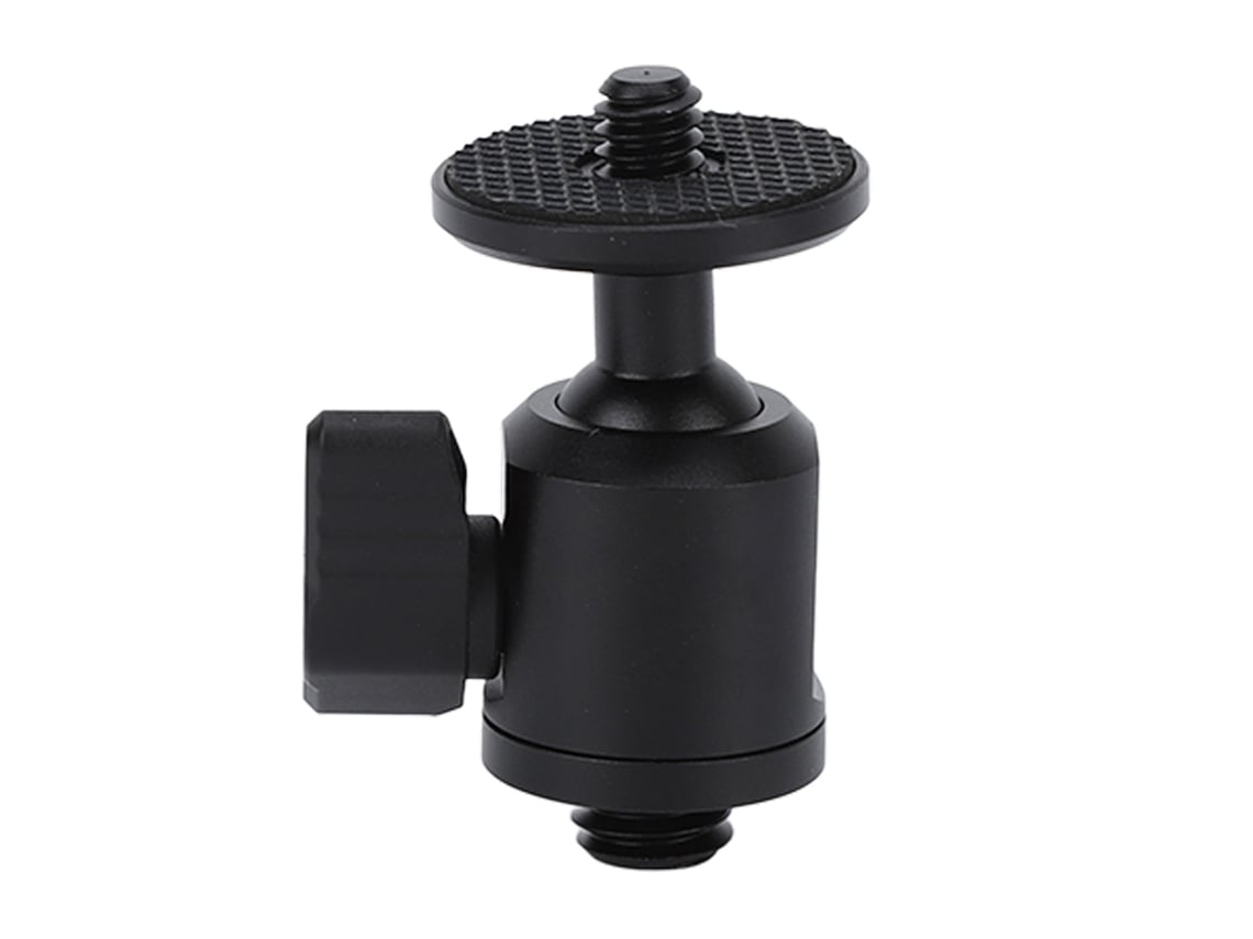 Soporte De Rótula De 1/4 De Pulgada, Giratorio 360 Grados, Adaptador De Zapata Mini Con Tornillo De 3/8 Para Cámara, Teléfono Móvil, Trípode.
