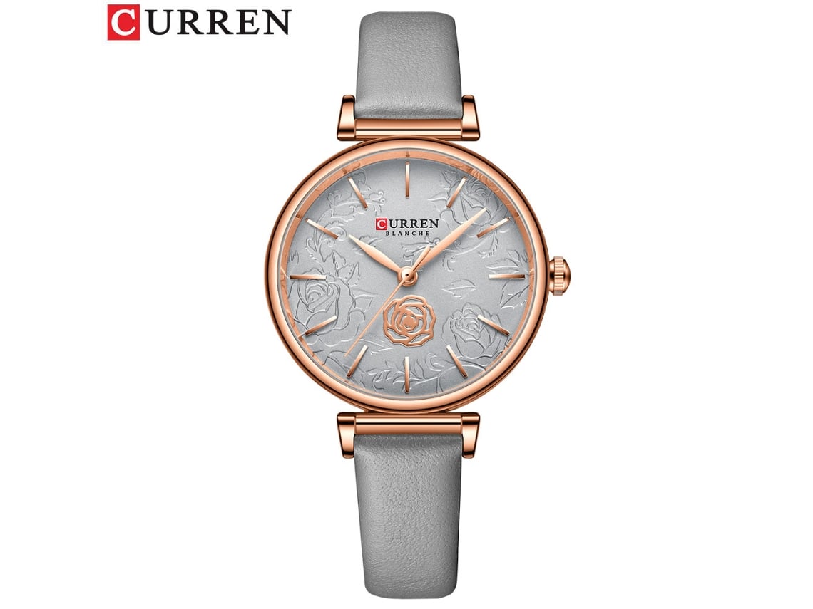 Reloj De Pulsera De Mujer Con Esfera Pequeña Y Correa De Cuero (gris), Elegante Y Sencillo, Resistente Al Agua, De Cuarzo.