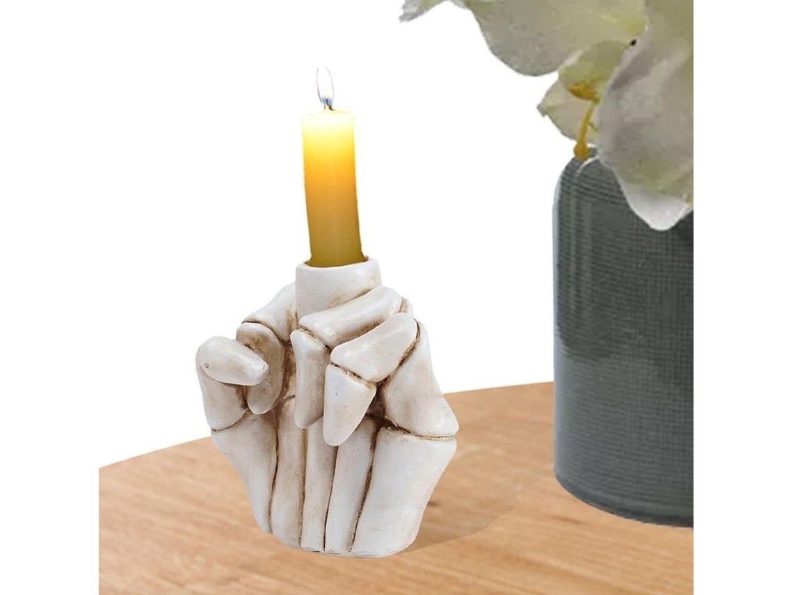 Portavelas De Resina Con Gestos Divertidos, Accesorio De Mesa Y Decoración Para El Hogar.