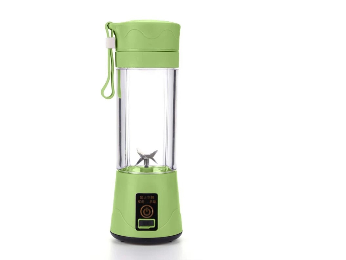 Mini Espremedores Portáteis Liquidificador Elétrico Misturadores de Frutas Usb Liquidificador Verde