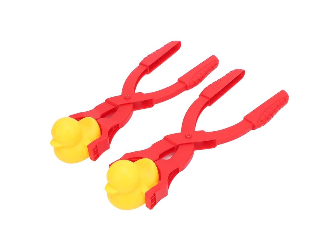 2pcs Moldes De Bolas De Neve Com Alça Antiderrapante Forma De Pato Plástico Para Verão Inverno