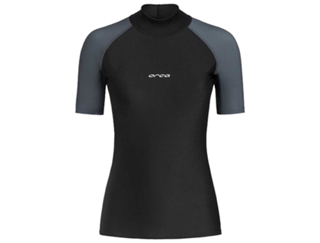 Rashguard Feminino de Manga Curta Bossa Preto Lorca