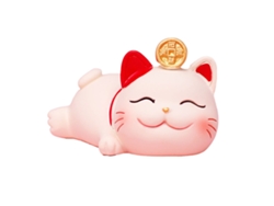 Estatua de gato de la suerte, resina sintética Sj0001 2